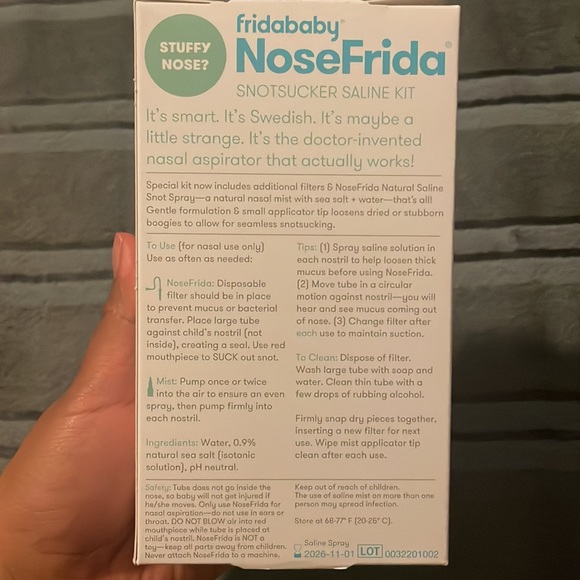 Fridababy snot sucker saline kit - Picture 3 of 3